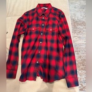 Givenchy red button down size 41/ medium